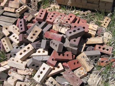 Colored Brick Pile