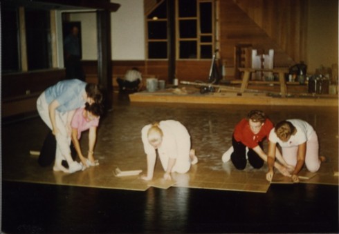 Women Laying Tile